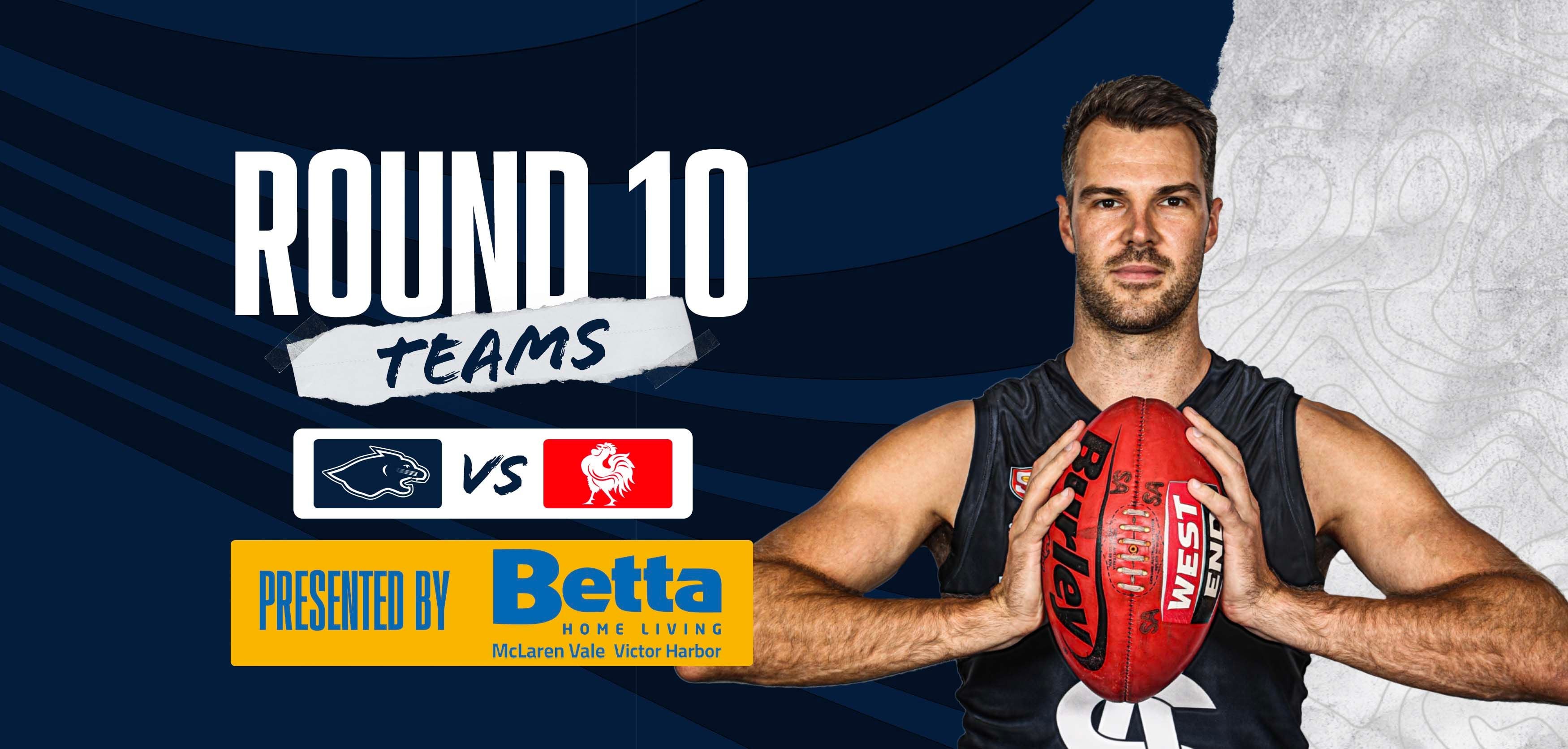 BETTA Team Selection: Round 10 vs North Adelaide BETTA Team Selection: Round 10 vs North Adelaide
